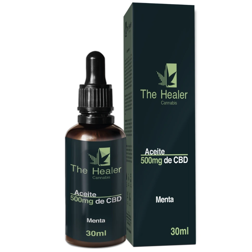 Aceite CBD Menta 500mg – The Healer Cannabis x 30ml